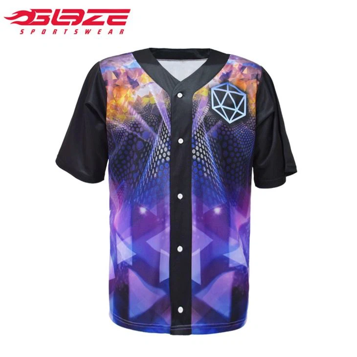Colorful Fancy Design Baseball Jersey Colorful Fancy Design Baseball Jersey